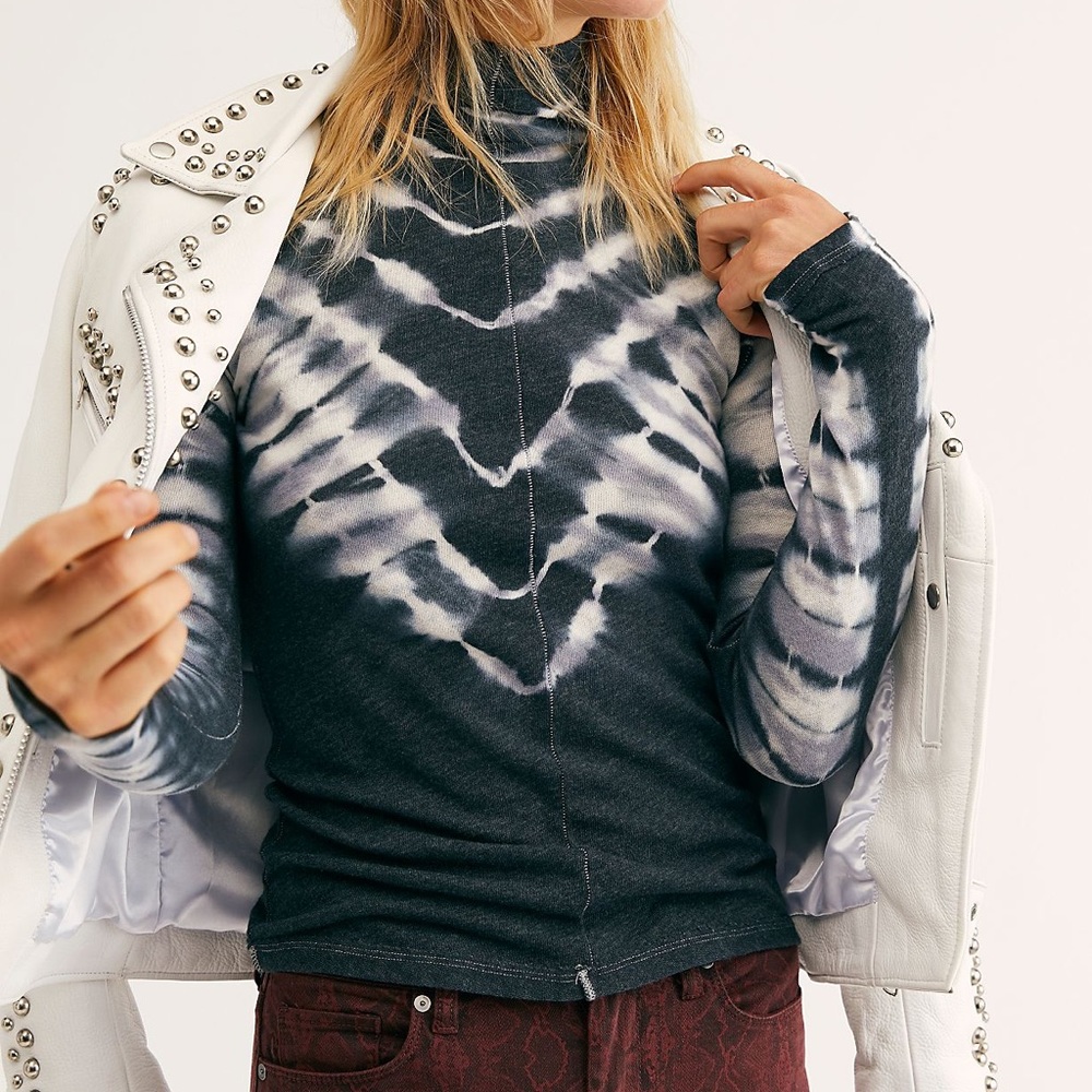 Free People Psychedelic Tie-Dye Turtleneck - Picture 2 of 12